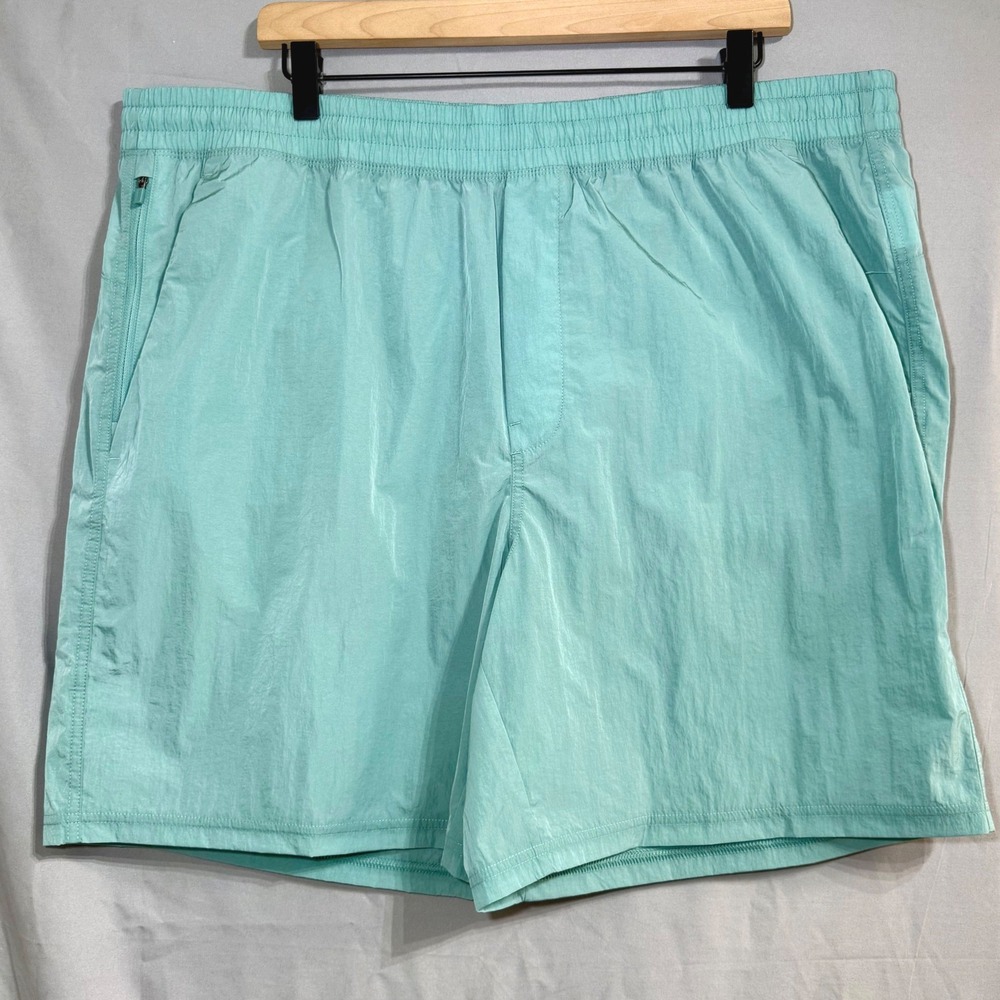 (2) NEW VRST Mens All-In Unlined 7" Shorts XXL Aqua Burgundy UPF 50+ Two Pack - Picture 11 of 11